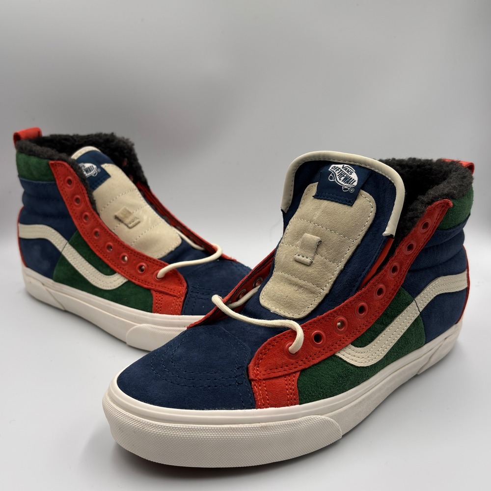 Vans Sk8-Hi MTE Multi Color Suede Faux Size 9 Scotchgard Sneakers High Top